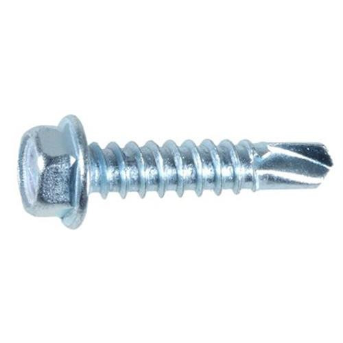 #12 x 1" Hex Washer Head Screw #3 Super TEKS, Zinc Finish (Qty: 25)