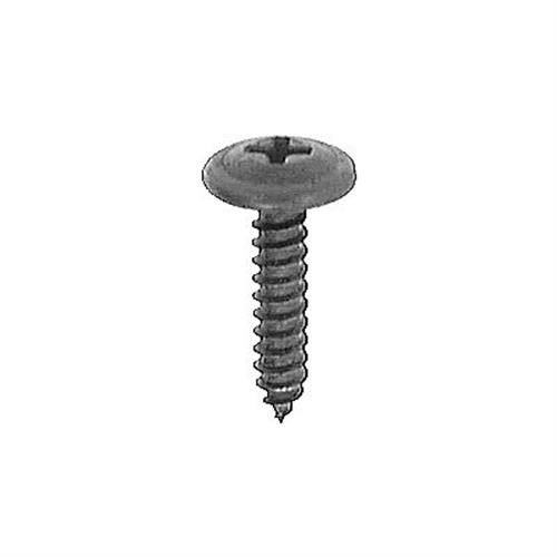 Tapping Screw M4.2-1.41 x 20mm, Phillips Head 11mm Washer Head, Black (Qty: 100)
