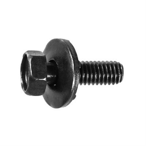 M6-1.0 x 20mm Bolt Screw, SEMS Hex Head, 17mm Toothed Washer, for GM (Qty: 25)