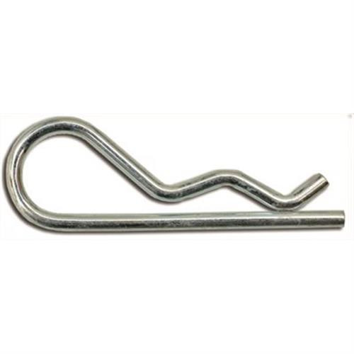 Hair Pin Cotter Pin, 1/8" ID, 2.5" Long, 0.125" Wire, Zinc, (Qty: 25)
