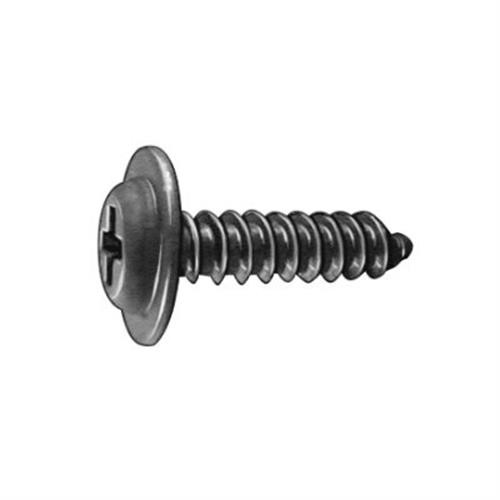 Tapping Screw #10 x 3/4" Phillips Flat Top Washer Head, Phosphate (Qty: 100)