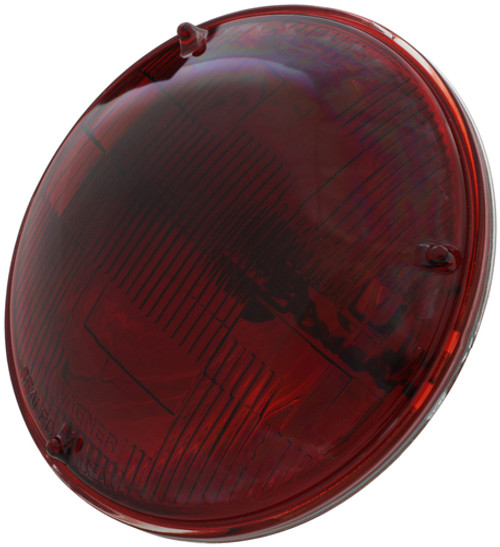 4000R Red Sealed Beam Lamp Bulb Light, PAR46, 5.75", 60 / 37.5 Watt, 12.8 Volt
