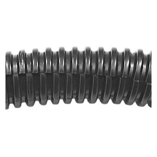 Wire Loom Split Flexible Tubing, Nylon, 3/8" ID, 9/16" OD, 50' Length