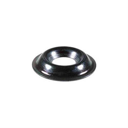 #8 Flanged Countersunk Brass Washer, 5/8" OD, Black Zinc Finish (Qty: 100)