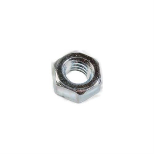 6mm-1.0 DIN 934 Hex Nut, Class 8, 10mm Across Flats, Zinc Finish, (Qty: 100)
