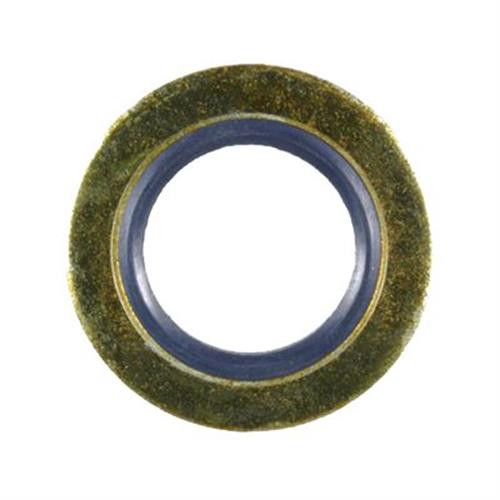 Oil Drain Plug Gasket 14mm ID, 25mm OD, Zinc & Yellow, for Ford (Qty: 10)