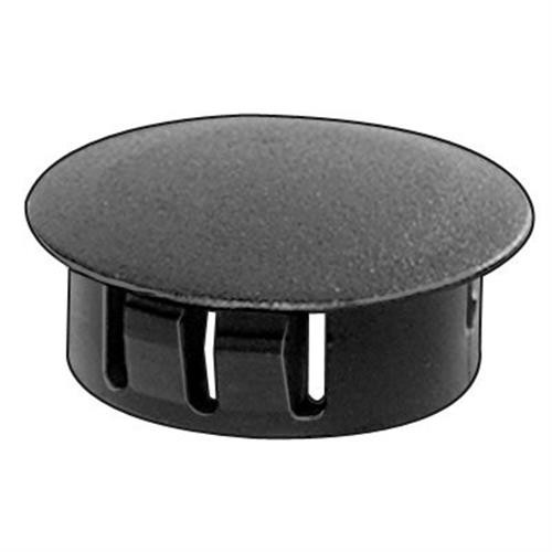 3/4" Hole Plug, Black Nylon, Locking  (Qty: 50)