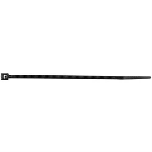 Black Nylon Cable Tie 4" Length x 3/32" Wide, 18 lbs  (Qty: 100)