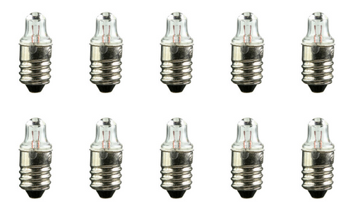 Box of 10 Bulbs #243 Bulb for toys, small flashlights: 2.33V, 0.63W, 0.27A, E10