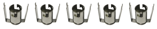 BA9s Bayonet Lamp Holder Bulb Socket, Suitable for PCB Mounting (Pack of 5)