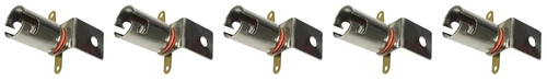 BA9s Bayonet Lamp Holder Bulb Socket, Insulated Mounting Bracket (Pack of 5)