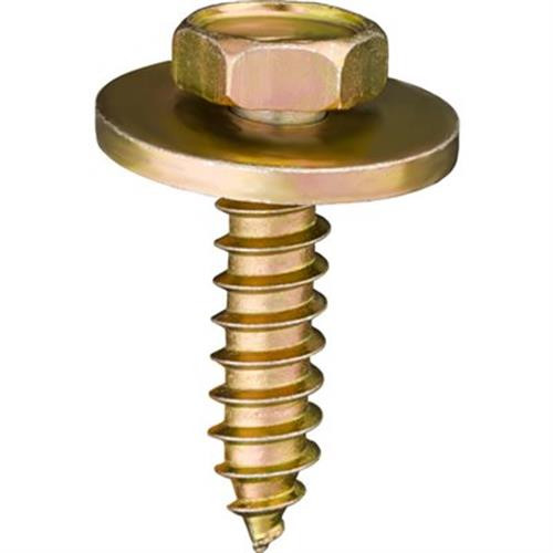 Tapping Screw #10 x 3/4" with 5/16 Hex Head SEMS, 19/32" Washer (Qty: 50)