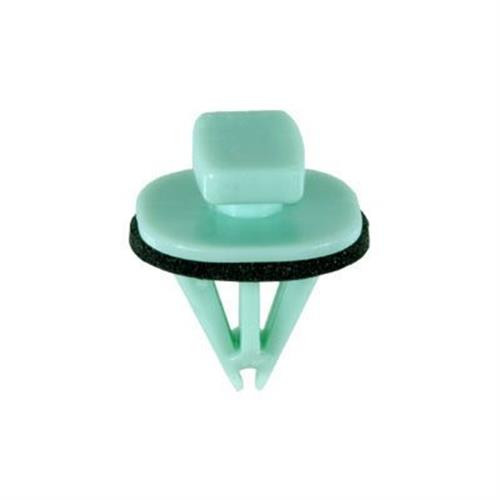 Moulding Clip with Seal, Green Nylon, 7mm Hole, for GM 11569920 (Qty: 10)