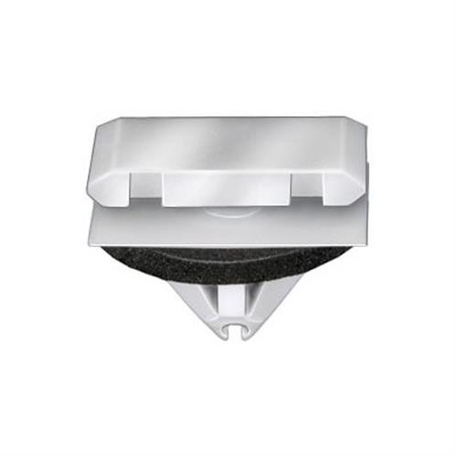 Moulding Clip with Seal, White Nylon, 9mm Hole, for GM 11562250 (Qty: 15)