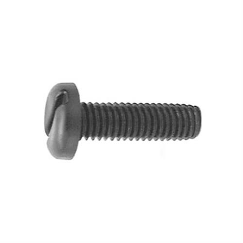 Black Nylon License Plate Screw M6-1.0 x 20mm (Qty: 100)