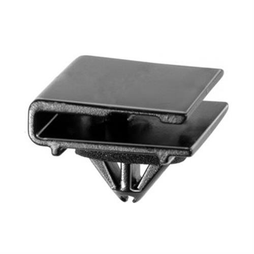 Moulding Clip With Sealer, Black Nylon, for Chrysler 6509288AA (Qty: 10)