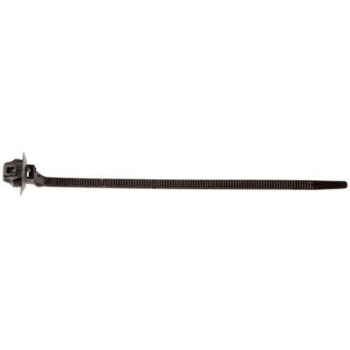 Cable Tie, Black Nylon, with Stud for 13mm (1/2") Hole, for Chrysler (Qty: 25)
