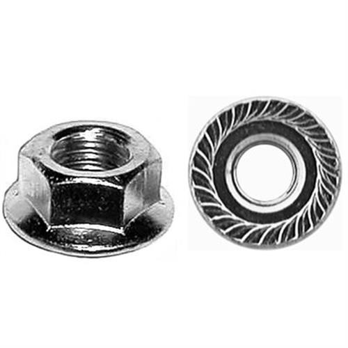 Serrated Spin Lock Nut, #10-24 Thread, 1/2" OD (Qty: 100)