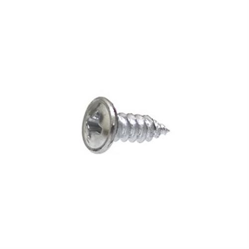 Stainless Steel Tapping Screw #8 x 7/16" Wheel Moulding Chrome Finish (Qty: 100)