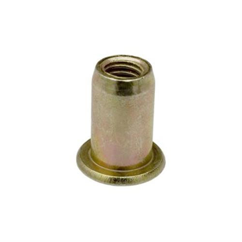Large Flange Thin Sheet Nutsert 6mm-1.0, Zinc Finish (Qty: 25)