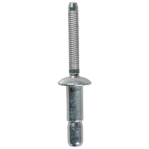 Interlock Rivet, 1/4" Shank, 5/64" to 5/8" Grip, Aluminum (Qty: 15)