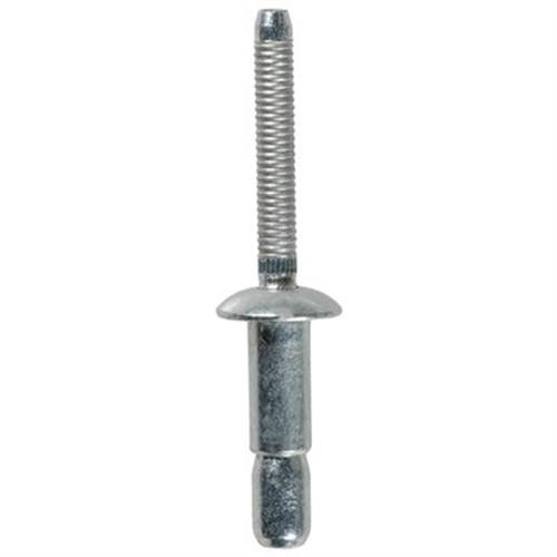 Interlock Rivet, 1/4" Shank, 5/64" to 3/8" Grip, Steel (Qty: 25)