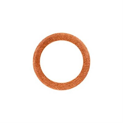 Copper Washer 1/4" ID, 5/8" OD, 1/16" Thick (Qty: 25)