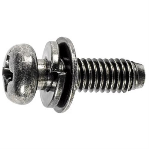 M6-1.0 x 19mm Thread Cut Screw, Locking & Flat Washer SEMS for Hyundai (Qty: 50)