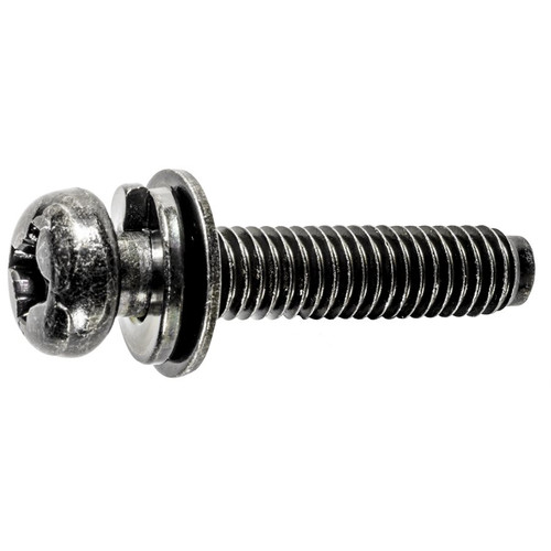 M6-1.0 x 29mm Phillips License Plate Screw, for Hyundai 12291-06303 (Qty: 25)