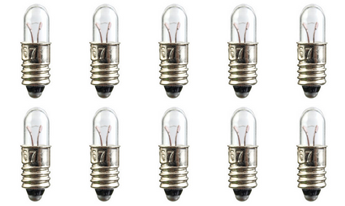 Box of 10 #378 Lamp Bulb Lightbulb 6.3V 1.26 W 0.2A