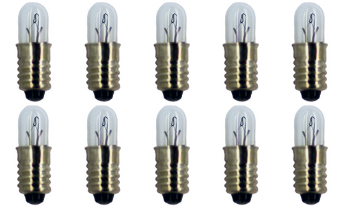 Box of 10 #342 Lamp Bulb Lightbulb 6 V 0.24 W 0.04 A