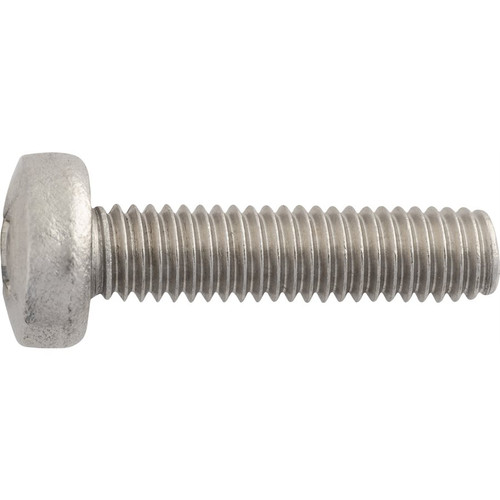 License Plate Screw M6-1.0 x 25mm Phillips Pan Head Stainless Steel (Qty: 25)
