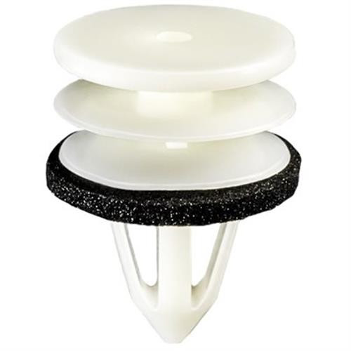 Door Panel Retainer With Sealer White Nylon for GM 11519031 (Qty: 15)