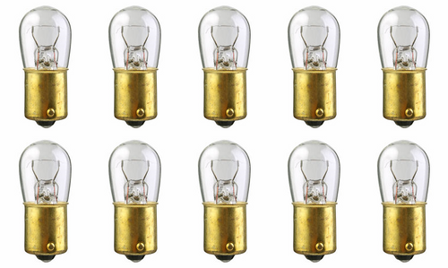 Box of 10 #209 Lamp Auto Bulb Automotive Lightbulb 6.5V 11.57W 1.78A BA15s