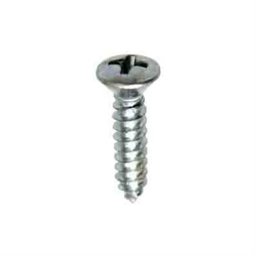 Tapping Screw #8 x 3/4" Phillips Oval Head, Zinc (Qty: 100)