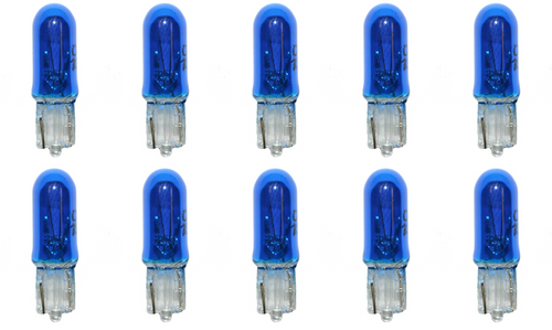 Box of 10 #73B (73 Blue)Lamp Auto Bulb Automotive Lightbulb, 14V, 1.12W