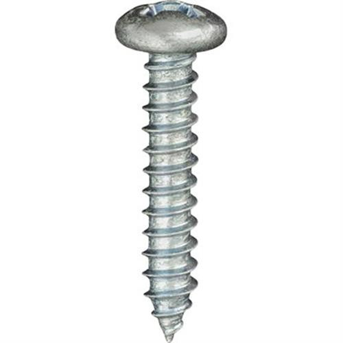 Tapping Screw #6 x 3/4", Phillips Pan Head, Zinc Finish(Qty: 100)