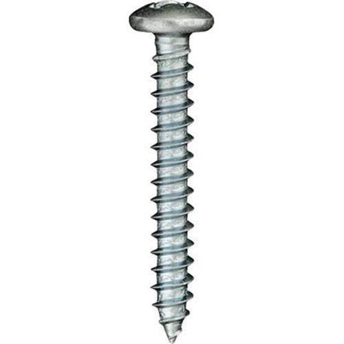 Tapping Screw #6 x 1", Phillips Pan Head, Zinc Finish (Qty: 100)
