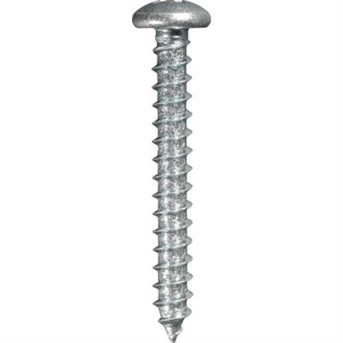 Tapping Screw #10 x 1-1/2", Phillips Pan Head, Zinc Finish (Qty: 100)