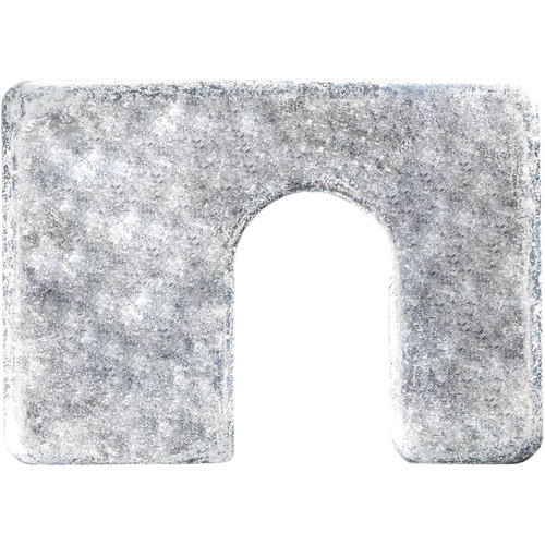 Shim 1/8" thick, 1-3/4" x 1-1/4", With 1/2" Slot, Zinc Finish (Qty: 50)