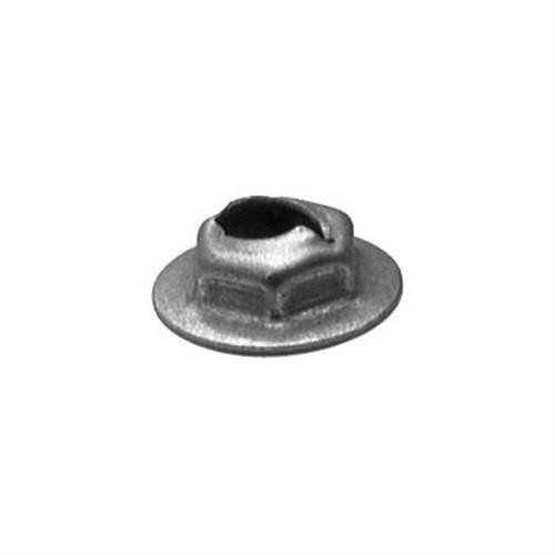 Thread Cutting Nut for 1/4" Stud Size, 11/16" Hex Washer Diameter (Qty:200)