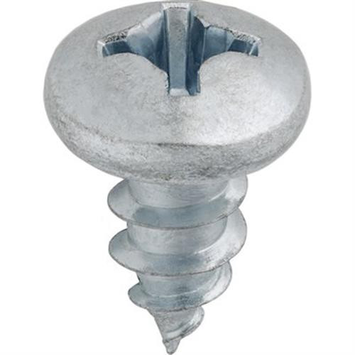 Tapping Screw #14 x 1/2", Phillips Pan Head, Zinc Finish (Qty: 100)