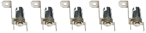 BA9s Bayonet Lamp Holder Bulb Socket, 1-1/8" Bracket for Bally Gottlieb (Qty: 5)