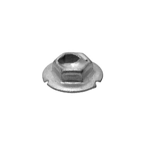 Thread Cutting Nut for 3/16" Stud Size, 3/8" Hex Head, Zinc Finish (Qty: 10) Thread Cutting Nut for 3/16" Stud Size, 3/8" Hex Head, Zinc Finish (Qty: 10)