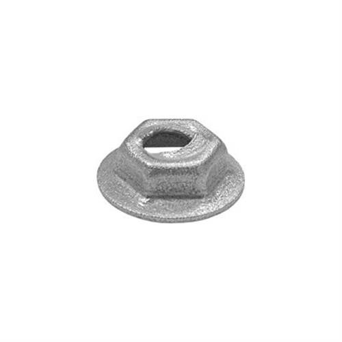 Thread Cutting Nut for 5/32" Stud Size, 9/16" Washer, Zinc Finish (Qty: 12)