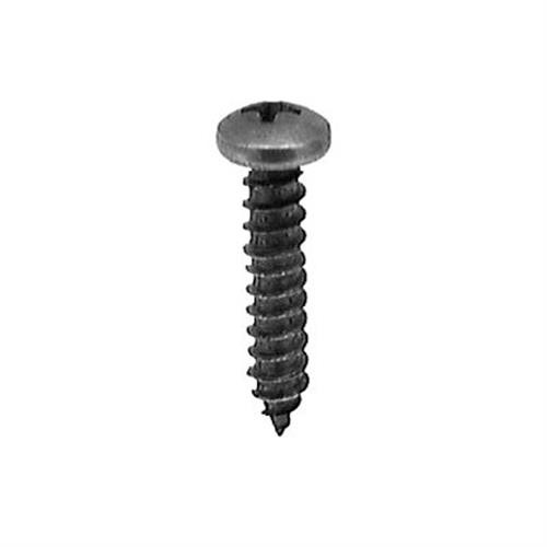 Tapping Screw #8 X 3/4", Phillips Pan Head, Black Oxide (Qty: 20)