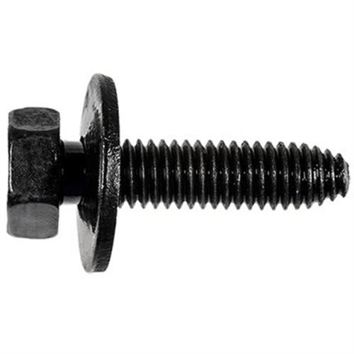M6-1.0 X 25mm, Hex Head SEMS Bolt Screw, 17mm Washer OD, for GM (Qty: 6)