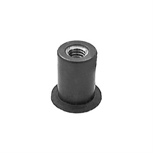 Well Nut #10-32 Thread, 0.500" Head Dia, 3/8" Hole, 0.554" Length (Qty: 3)