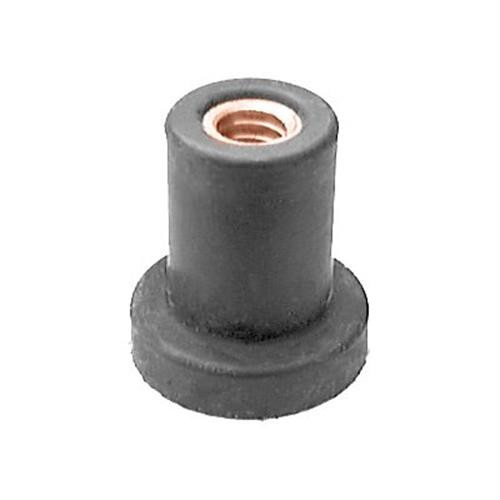 Well Nut 1/4-20 Thread, 0.740" Head Dia, 0.5" Hole, 0.829" Length (Qty: 2)