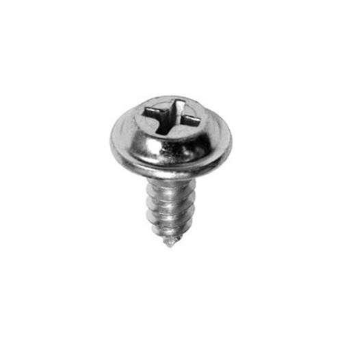 Tapping Screw #10 x 1/2" Phillips Flat Top Washer Head, Zinc(Qty: 10)